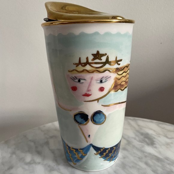 Mermaid Starbucks Ceramic Travel Mug - Picture 1 of 4